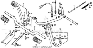 Pedal + Kick Arm + Stand 76,78 Schematic