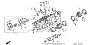 Right Cylinder Head Schematic
