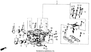 Rear Cylinder Head Schematic