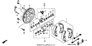 Front Brake Panel Schematic