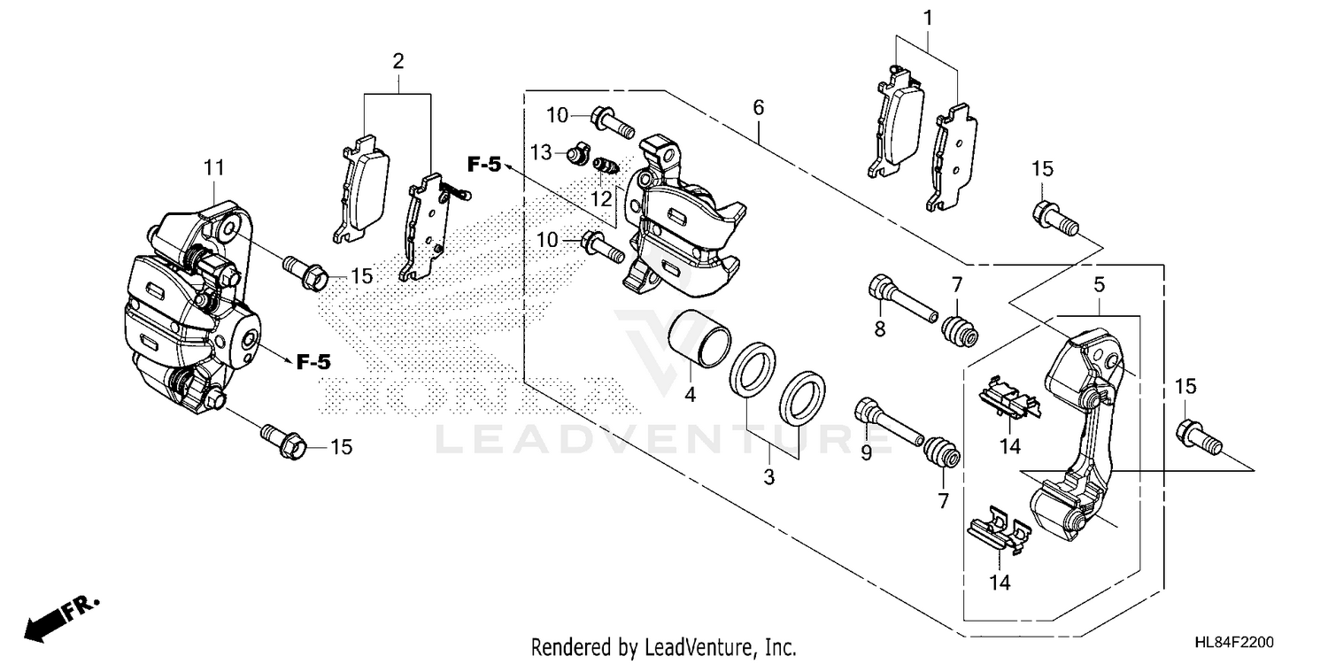 REAR BRAKE CALIPER
