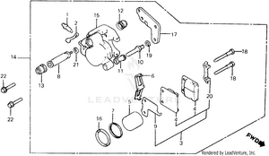 Front Brake Caliper Schematic