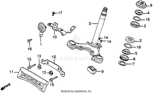 Steering Stem + Horn Schematic