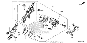 Rear Brake Caliper Schematic