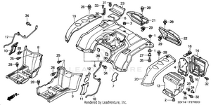 Rear Fender Schematic