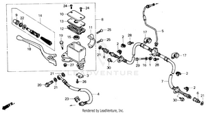 Front Brake Master Cylinder Schematic