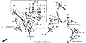 Front Brake Master       Cylinder Schematic
