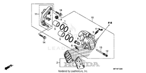 Front Brake Caliper Schematic