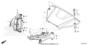 Front Fender@hood Schematic