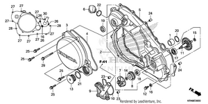 Right Crankcase Cover    @water Pump Schematic
