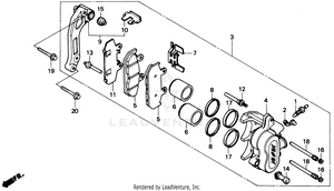 Front Brake Caliper Schematic