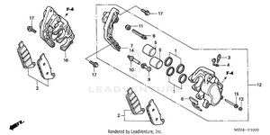 Front Brake Caliper Schematic