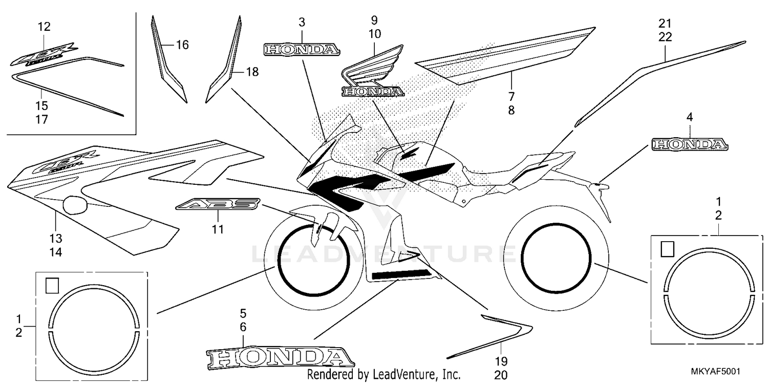 MARKS (CBR650RAC)
