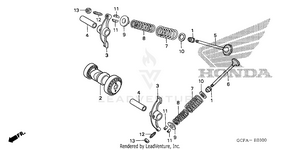 Camshaft + Valve Schematic