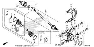 Rear Knuckle@rear        Driveshaft Schematic