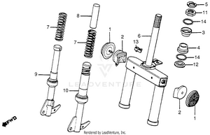 Front Fork Schematic