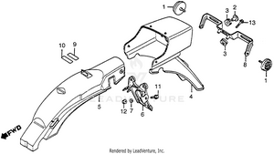 Rear Fender Schematic