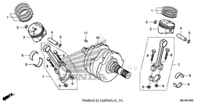 Crankshaft + Piston Schematic