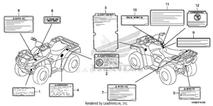 Caution Label Schematic