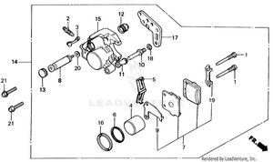 Front Brake Caliper Schematic