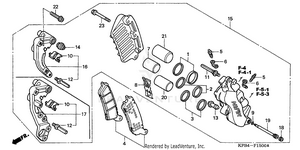 Front Brake Caliper Schematic
