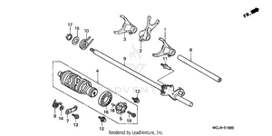 Gearshift Drum Schematic
