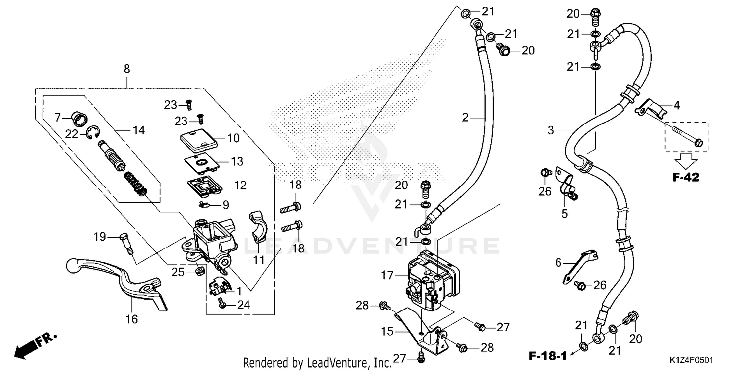 FRONT BRAKE MASTER       CYLINDER (2)