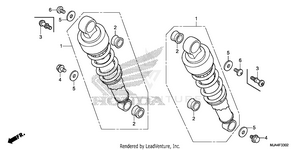 Rear Shock Absorber (3) Schematic