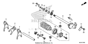 Gearshift Drum Schematic