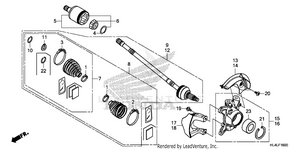 Front Knuckle@driveshaft Schematic