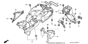 Rear Fender Schematic