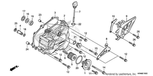 Left Crankcase Cover Schematic
