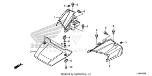 Front Fender@hood Schematic