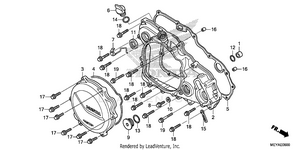 Right Crankcase Cover Schematic