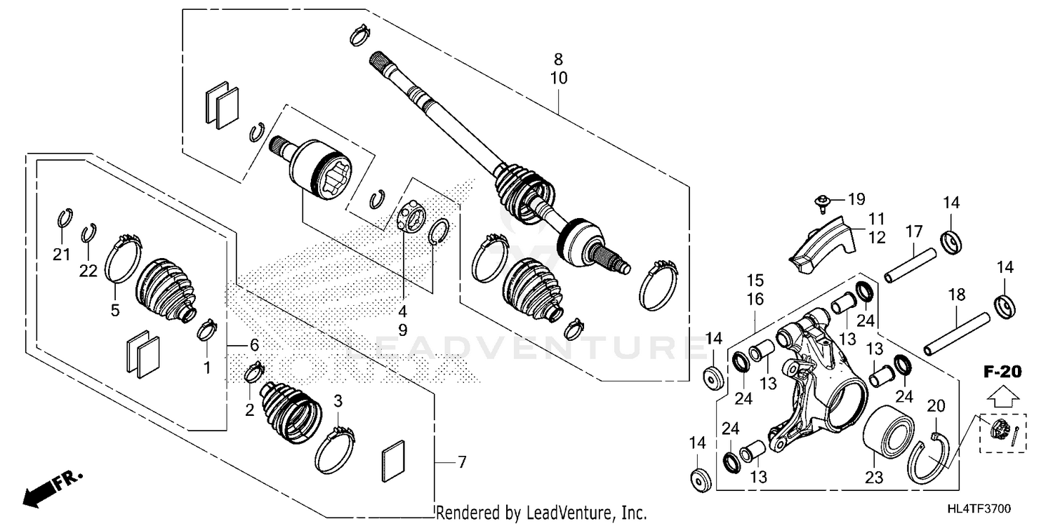 REAR KNUCKLE@REAR        DRIVESHAFT
