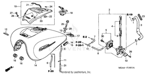 Fuel Tank                (vtx1300s'04-'07)        (vtx1300r'05-'07) Schematic