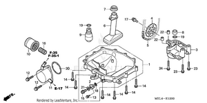 Oil Pan + Oil Pump Schematic