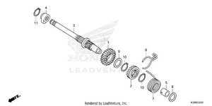 Kick Starter Spindle Schematic
