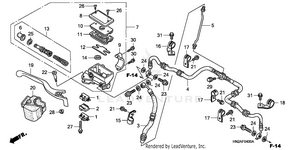 Front Brake Master Cylinder Schematic