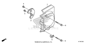 Left Rear Crankcase Cover Schematic