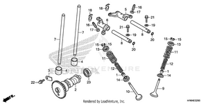 Camshaft@valve Schematic
