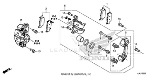 Rear Brake Caliper Schematic