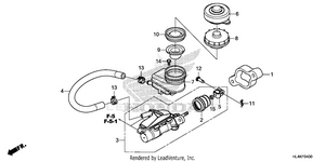 Front Brake Master       Cylinder Schematic