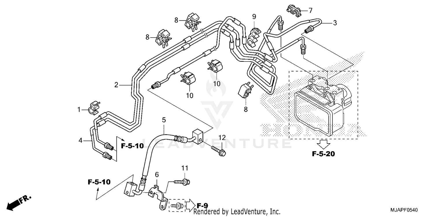 FRONT BRAKE PIPE