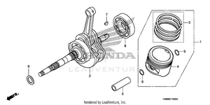 Crankshaft + Piston Schematic