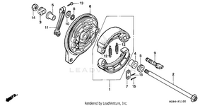 Rear Brake Panel Schematic