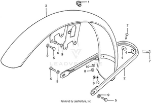 Front Fender Schematic