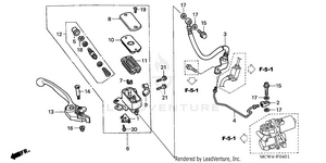 Front Brake Master       Cylinder (abs) Schematic