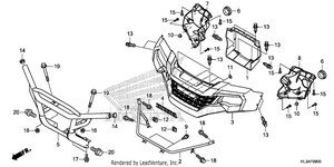 Front Grille@front Bumper Schematic