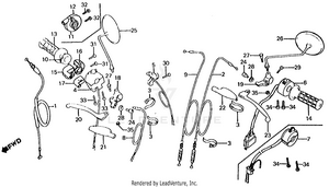 Control Levers + Switch + Cable Schematic